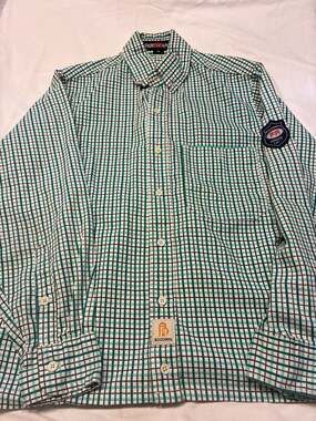BOCOMAL Men's FR Plaid Flame Resistant Work Shirt NFPA 2112 CAT 2